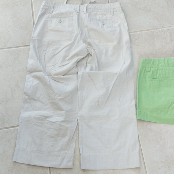 Gap size 8 khaki capris and lime green shorts - Picture 8 of 8